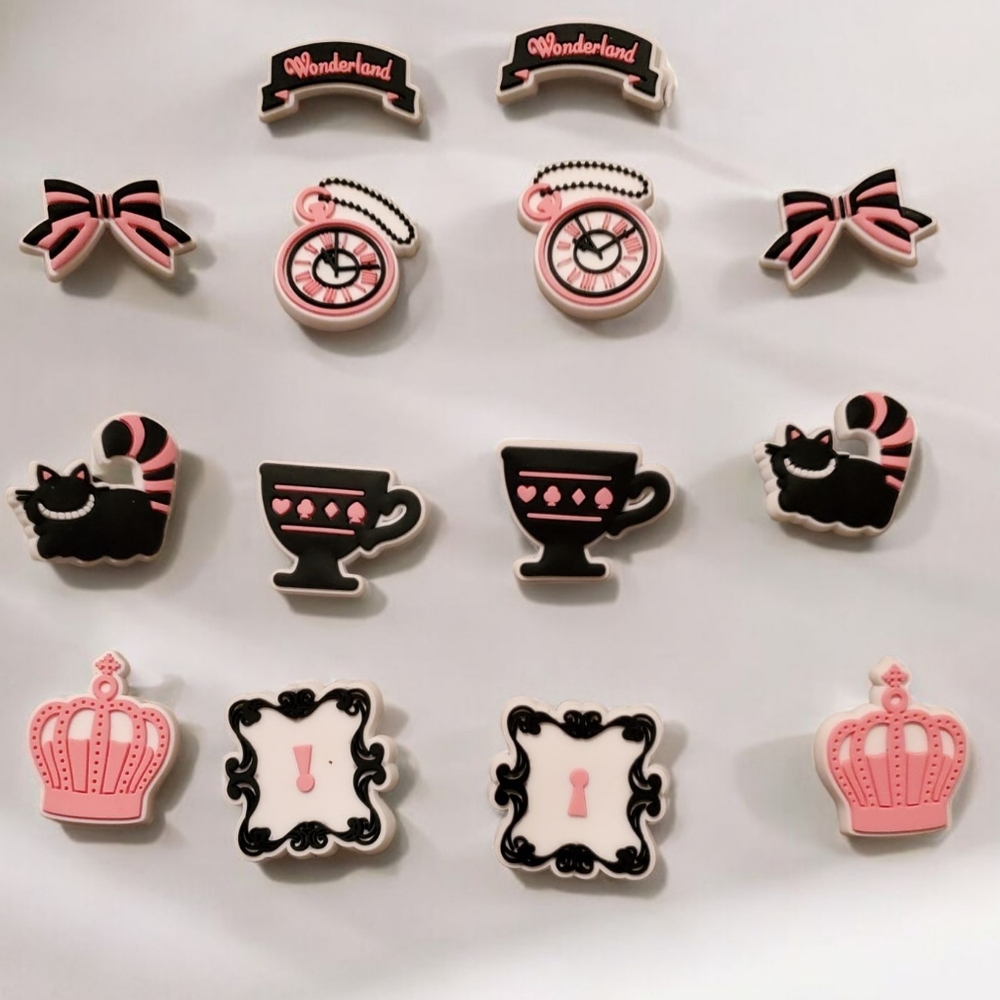 Alice in Wonderland Croc Charms